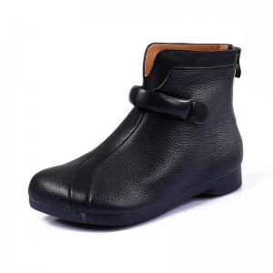 Original Design Chinese Ankle Boots Chunky Heels Breathable Shoes