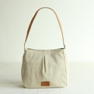 Minimalist Fashion Plain Cotton Bag Leather Strap Teacher Handbag