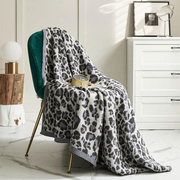 Cheetah Printed Soft Blanket Autumn Office Throw