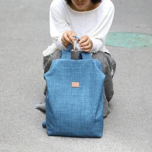 Solid Color Linen Satchel Bag Casual Student Backpack