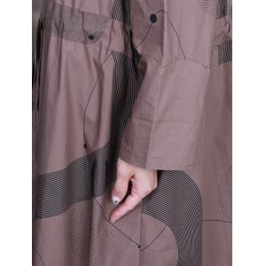 Big Polka Dots Trench Coat Long Sleeves Wrap Coat