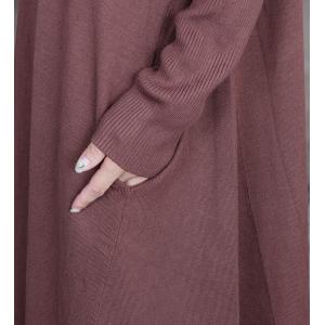Solid Color Turtleneck Sweater Dress Loose Winter Jumper Dress