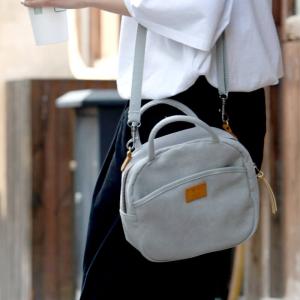 Street Style Canvas Versatile Handbag Plain Boho Bag