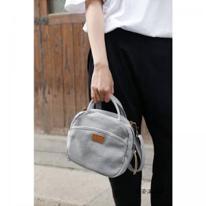 Street Style Canvas Versatile Handbag Plain Boho Bag