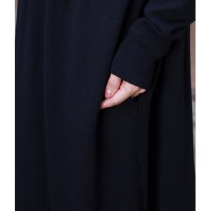 High-Neck Long Sleeve Knitwear Pleated Maxi Sweater Dress