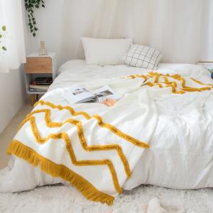 Lovely Tassel Soft Blanket Fringed Couch Throw