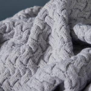 Wool Blend Chunky Knitting Throw Winter Warm Sofa Blanket