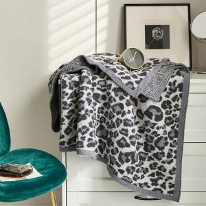 Cheetah Printed Soft Blanket Autumn Office Throw