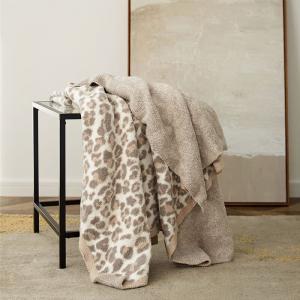 Cheetah Printed Soft Blanket Autumn Office Throw