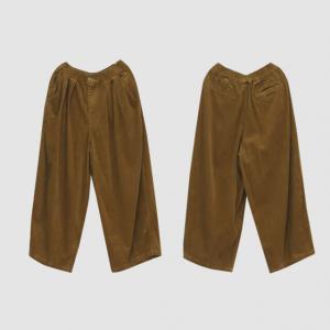 Fall Fashion Plus Size Corduroy Pants Vintage Wide Leg Pants