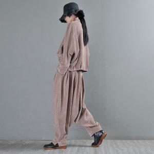 Plus Size Camel Bloomers Designer Hammer Pants for Women