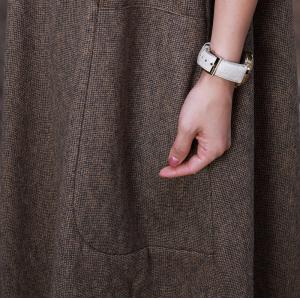 Wool Blend Vest Coat Womens Long Winter Waistcoat