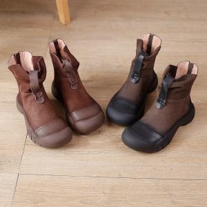 Gradient Colored Desert Boots Women Designer Leather Booties