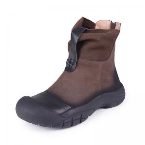 Gradient Colored Desert Boots Women Designer Leather Booties