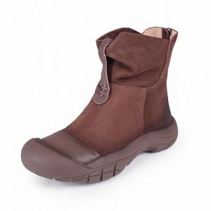 Gradient Colored Desert Boots Women Designer Leather Booties