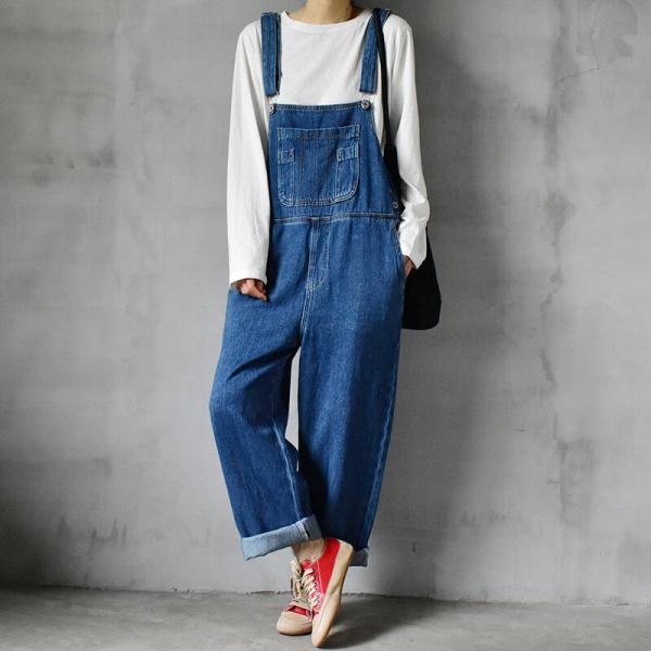 Street Chic Adjustable Straps Overalls Wide Leg Casual Dungarees