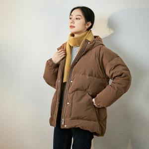 Winter Belted Down Coat Elegant Hooded Wrap Coat