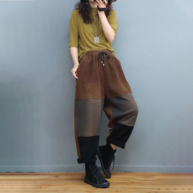 Street Corduroy Multi-Color Black Coffee 90s british comfy baggy buykud 