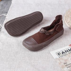 Easy-Matching Cowhide Low Top Shoes Square Toe Comfy Sandals