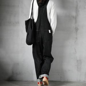 High-Quality Black Jean Overalls Baggy Straight Legs Overalls for Women