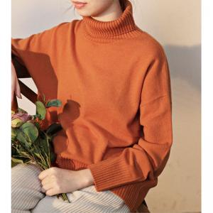 Cozy Korean Turtleneck Sweater Wool Plus Size Sweater