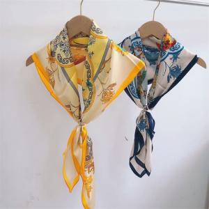 Mulberry Silk Printed Babushka Scarf Womens Beach Scarf