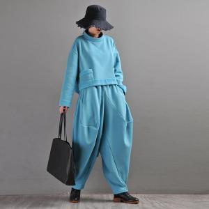 Street Fashion Cotton Slouchy Pants Womens Customized Harem Pants