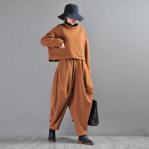 Street Fashion Cotton Slouchy Pants Womens Customized Harem Pants