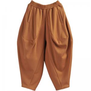 Street Fashion Cotton Slouchy Pants Womens Customized Harem Pants