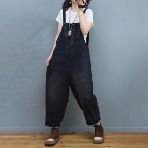 Pop Colored Jean 90S Overalls Single Pocket Bib Overalls