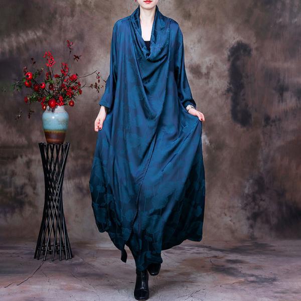 Mulberry Silk Heap Collar Dress Flare Ladies Church Dress