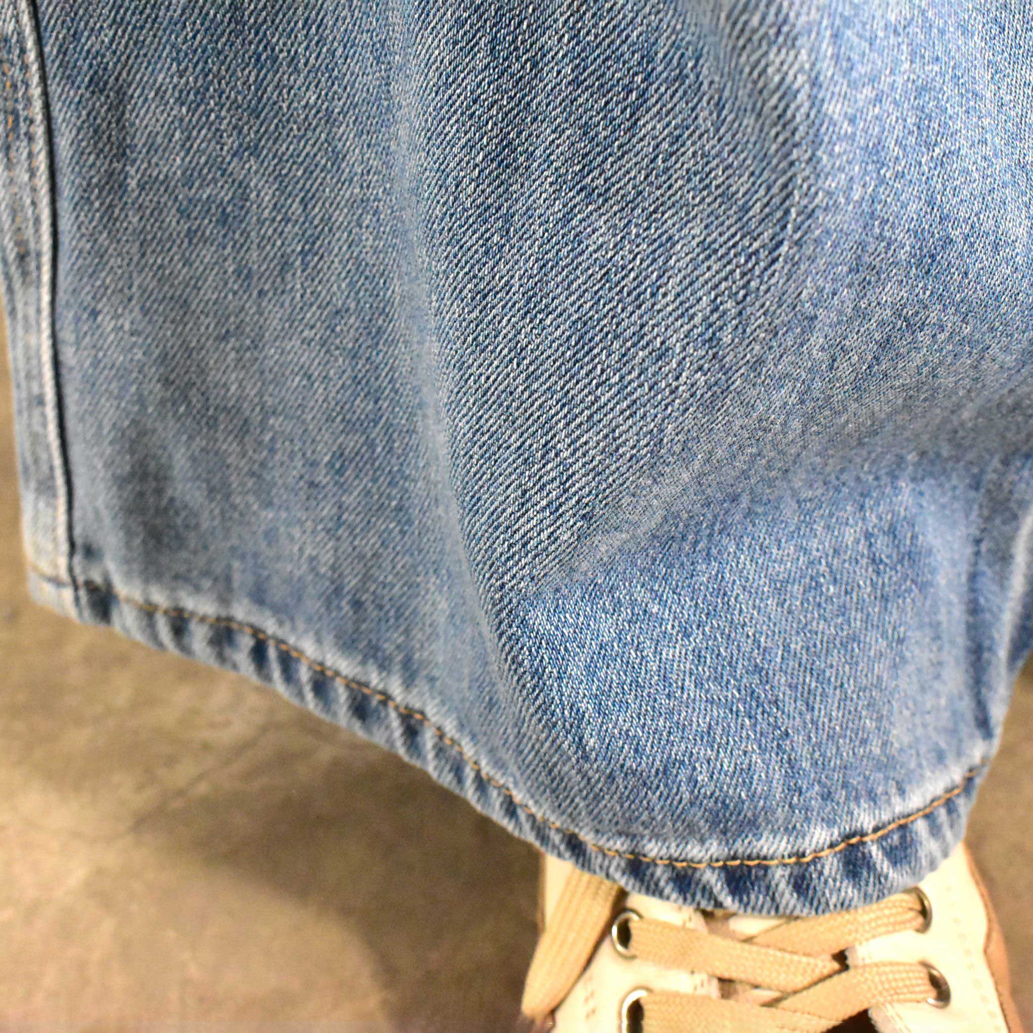 Vintage Korean Straight Legs Jeans Long Light Wash Jeans in Light Blue ...