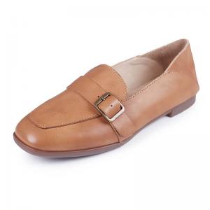 Cowhide Leather Horsebit Loafers Womens Comfortable Loafers