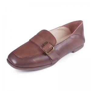 Cowhide Leather Horsebit Loafers Womens Comfortable Loafers