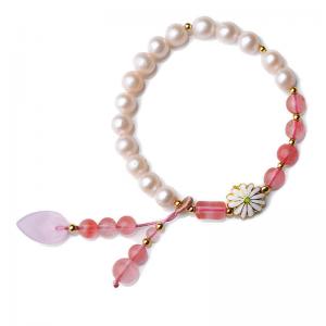 Long Pendant Crystal Bracelet Chinese Pearl Bracelet