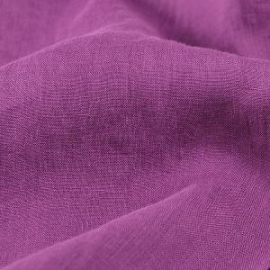 Black Pocket Purple Blouse Asymmetrical Linen Customized Shirt
