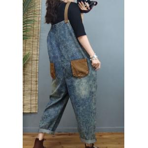 Colorful Pockets Adjustable Straps Overalls Womens Bib Overalls