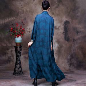 Mulberry Silk Heap Collar Dress Flare Ladies Church Dress