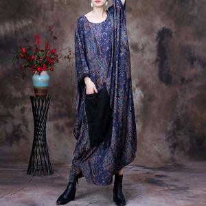 Dolman Sleeves Plus Size Caftan Dress Big Pockets Moroccan Kaftan
