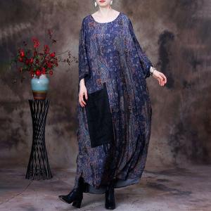 Dolman Sleeves Plus Size Caftan Dress Big Pockets Moroccan Kaftan