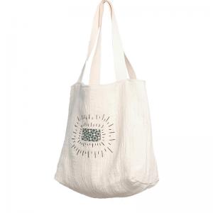 Original Design Floral Tote Bag Cotton Linen Embroidery Bag