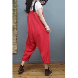 Button Down Graffiti Painted Overalls Womens Letter Dungarees