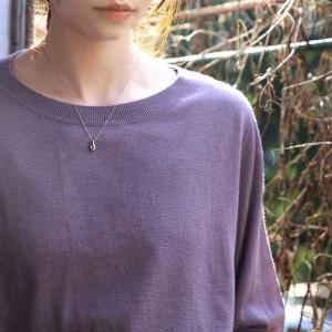 Casual Style Basic Purple Knitwear Soft Spring Knitting T-shirt