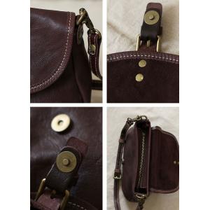 Street Fashion Cowhide Leather Saddle Bag