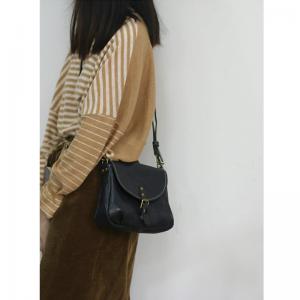 Street Fashion Cowhide Leather Saddle Bag