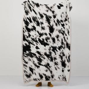 Lovely Cow Prints Fluffy Blanket Cozy Warm Bedding Throw