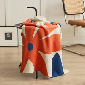 Huge Leaf Patterns Cotton Blanket Throw Summer Camping Blanket