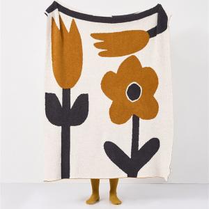 Artistic Flowers Patterns Sofa Throws Super Soft Blanket