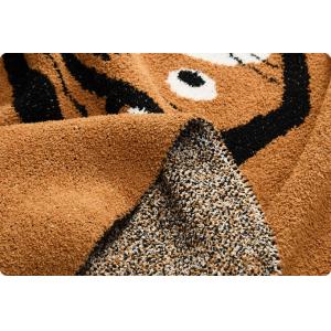 Cute Tiger Brown Cough Throw Modern Lovely Animal Blanket