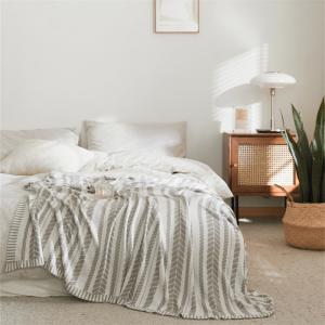 Bamboo Fiber Summer Blanket Pastel Colored Cozy Throw